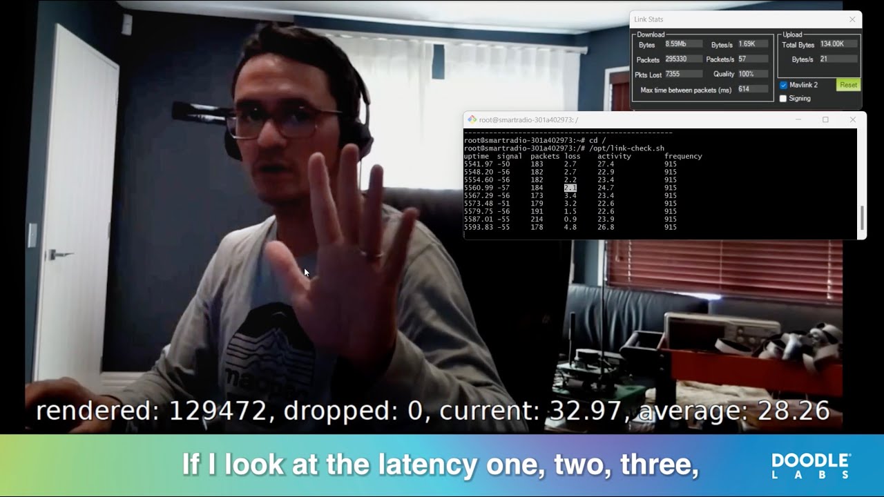 Bench Demo: Doodle Labs Sense, advanced interference avoidance