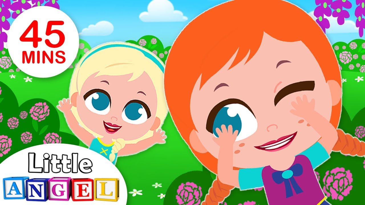 Peekaboo Song, Elsa & Anna Play Hide & Seek | Детские Песенки и Стишки от Маленького Ангела