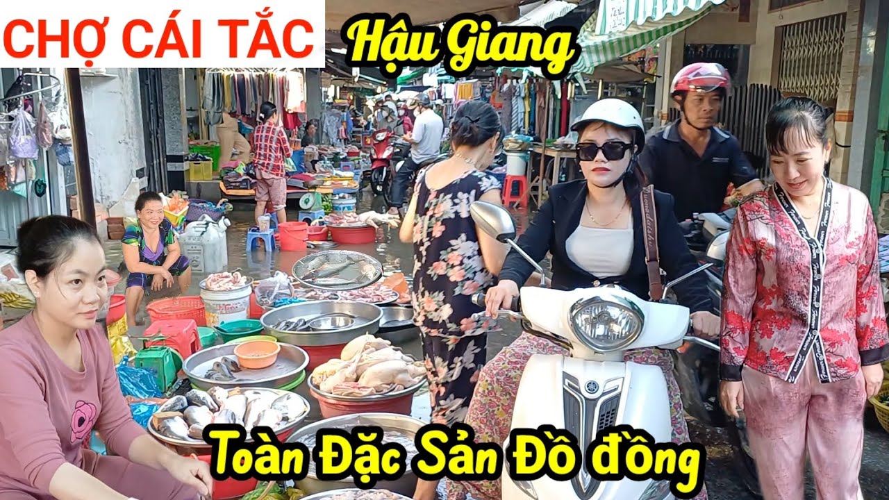 Mùa nước nổi, Chợ Cái Tắc  - Hậu Giang, toàn Đặc Sản đồ đồng, nước ngập bà con kêu than bán ế 
