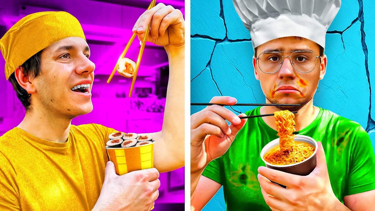 JEDZENIE DLA BIEDNEGO VS BOGATEGO UCZNIA W SZKOLE!
