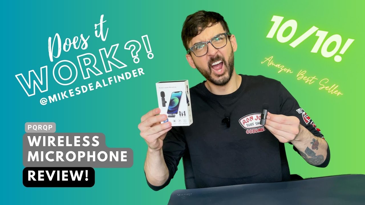 ОБЗОР: беспроводной петличный микрофон PQRQP из 2 штук для iPhone | Бестселлер Amazon!