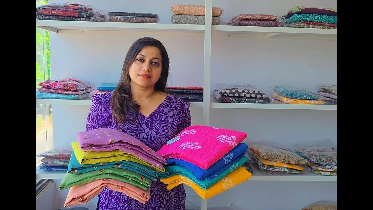 💜💛💚അടിപൊളി colours ..mulchanderi suits ...& കോട്ടൺ ഹാകോബ suits ⚡🌈⚡🌈