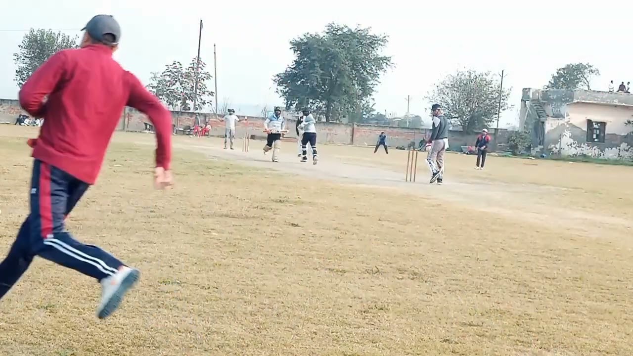 Batting at small ground (ground property damaged)