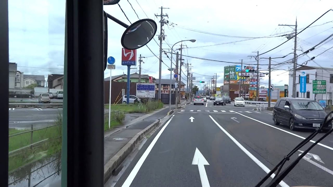江若バス 堅田営 86系統（エコバス） 前面展望 堅田駅～琵琶湖大橋東詰～守山駅