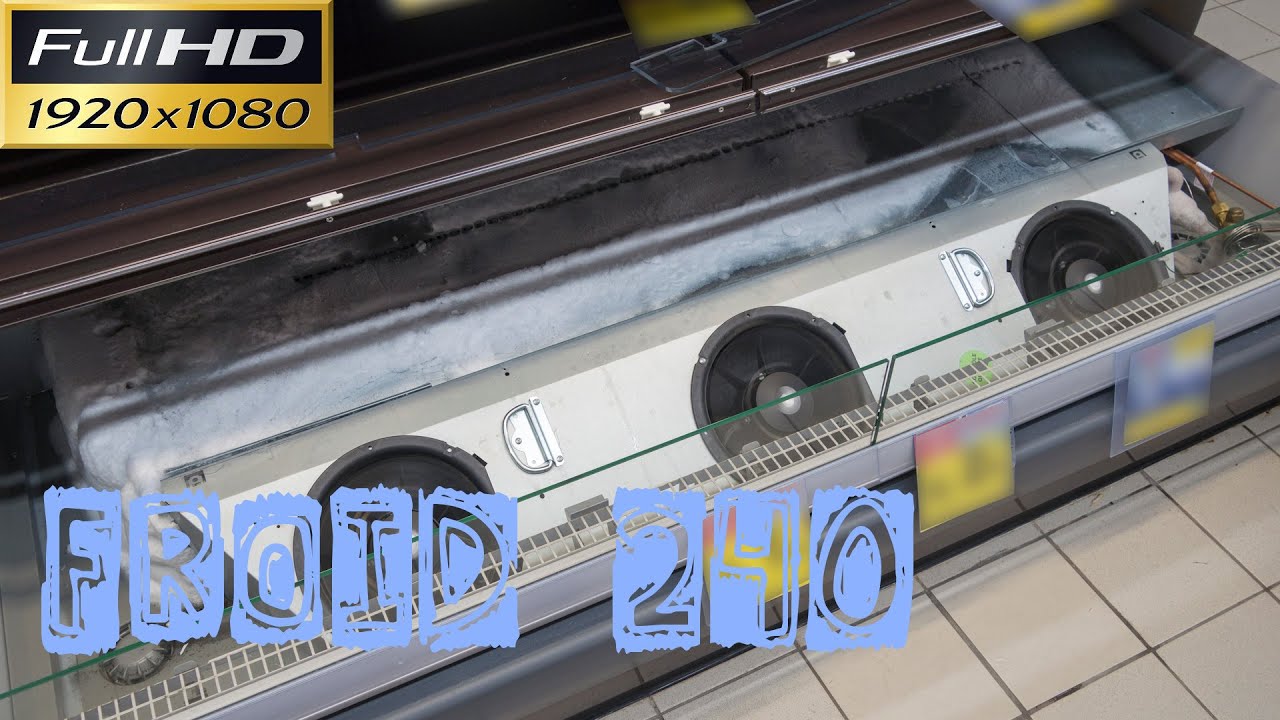 Froid240-Le dégivrage d'une vitrine prise en glace en froid positif-retour d'expérience