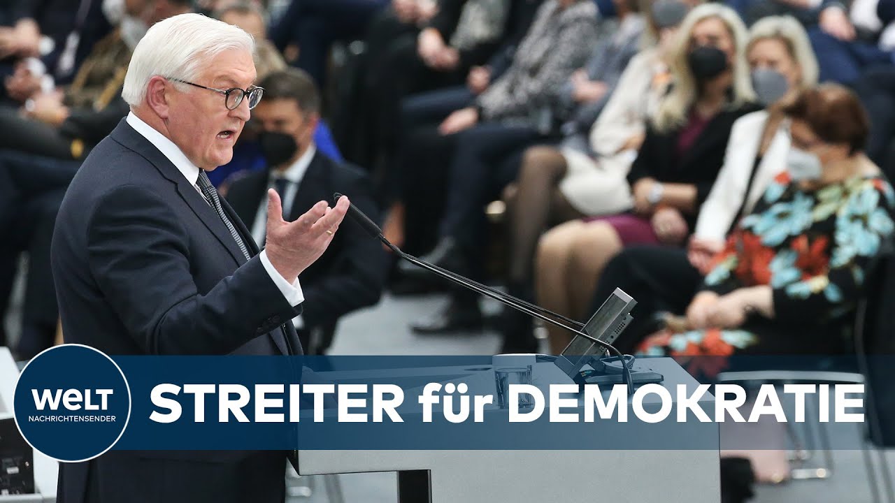 STEINMEIER WIEDERGEWÄHLT: Plädoyer für Demokratie und klare Ansage an Putin | WELT Dokument