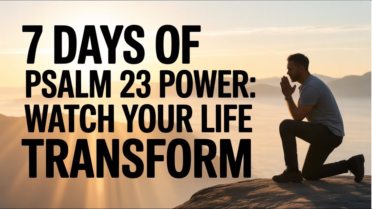 TRANSFORMING PRAYER FROM PSALM 23: WITNESS GOD'S POWER RESTORE YOU IN 7 DIVINE DAYS!