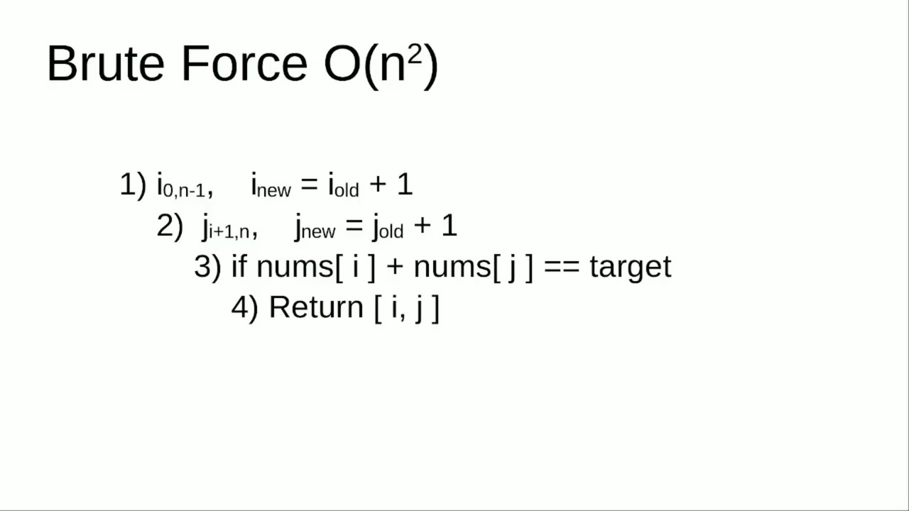 LeetCode Problem 2 | Two Sum | Brute Force O(N^2) | C++