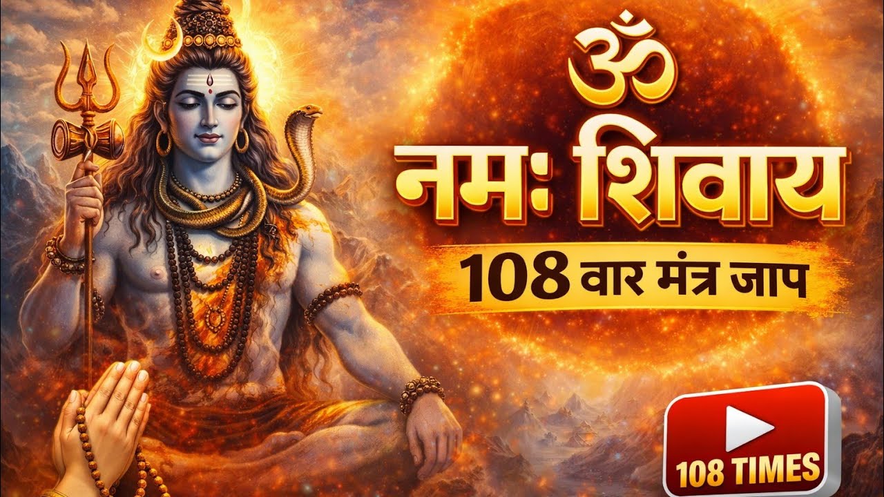 ॐ नमः शिवाय | 108 बार मंत्र जाप | Om Namah Shivaya Chant