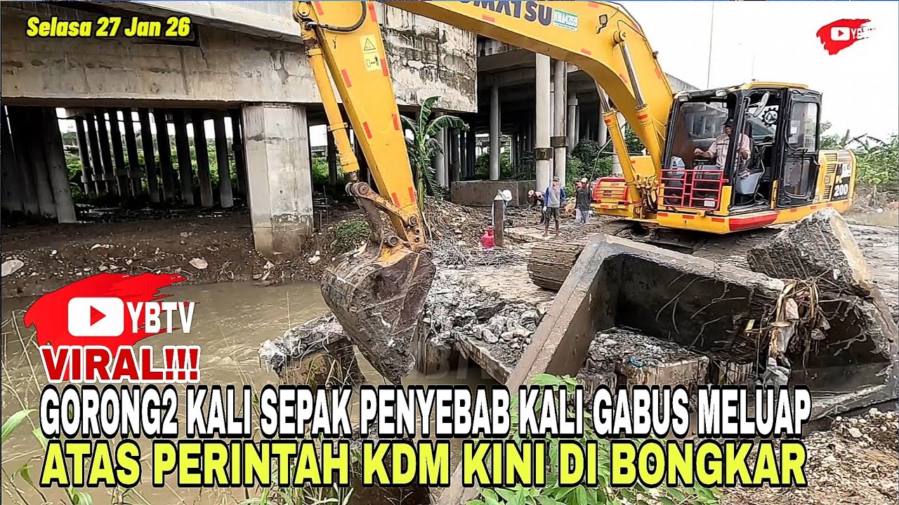 VIRAL‼️GORONG-GORONG KALI SEPAK PENYEBAB KALI GABUS MELUAP‼️KINI DI BONGKAR