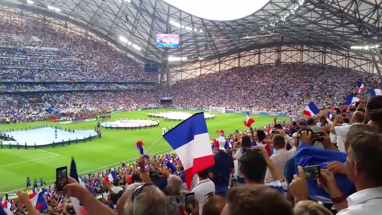 france - allemagne .euro 2016 .la marseillaise