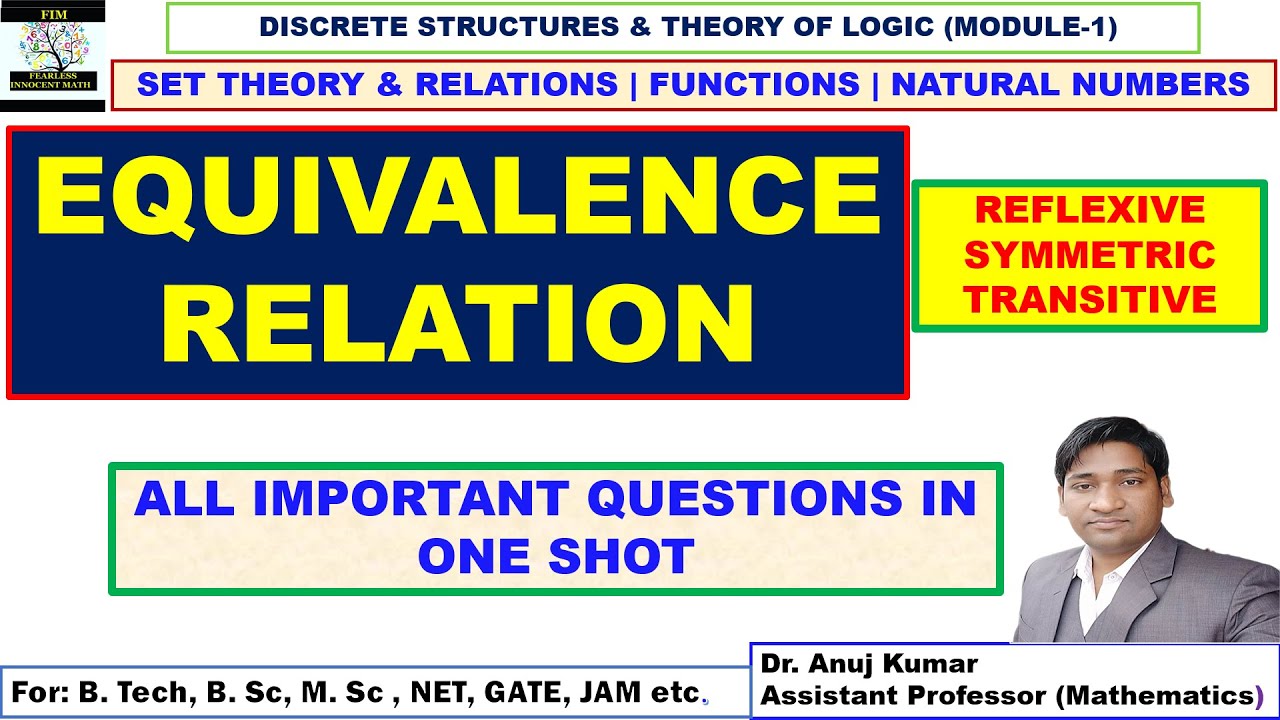 Equivalence Relation | Equality of Relation | Equivalence Relation Important Questions | Examples