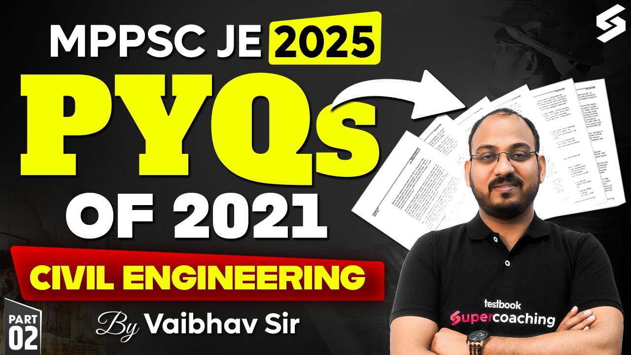 MPPSC AE 2025 | MPPSC AE Civil Classes | MPPSC AE Civil Previous Year Question Paper | Vaibhav Sir