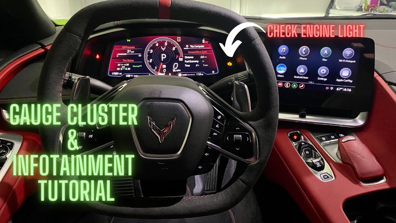 C8 CORVETTE GAUGE CLUSTER AND INFOTAINMENT TUTORIAL
