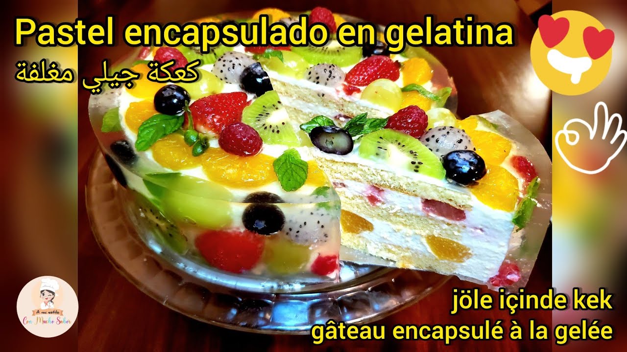 🎂🤤 El Mejor PASTEL ENCAPSULADO En Gelatina 🍓🍍🍑🥝🍇👌