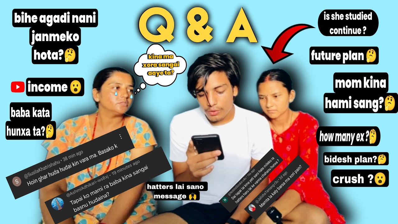 Q&A VIDEO FIRST TIME WITH FAMILY 😍|| how many ex 🤣 future plan? ￼￼BIDESH PLAN ? 😮