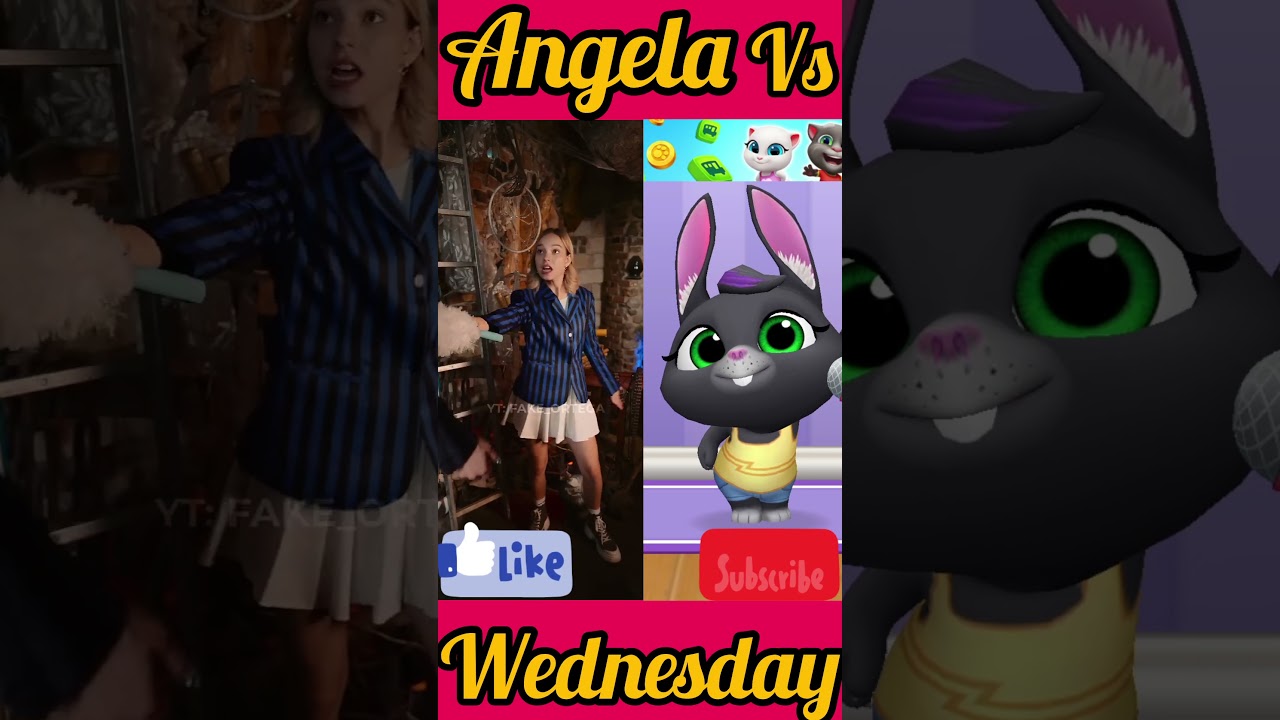 ENID! Angela vs Wednesday |😯😯#shorts #angela #wednesday #enid