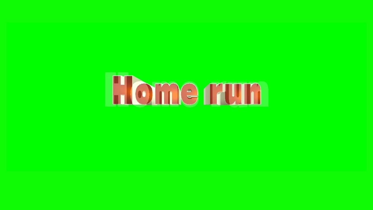 Wii Sports &mdash; Home run (Greenscreen)