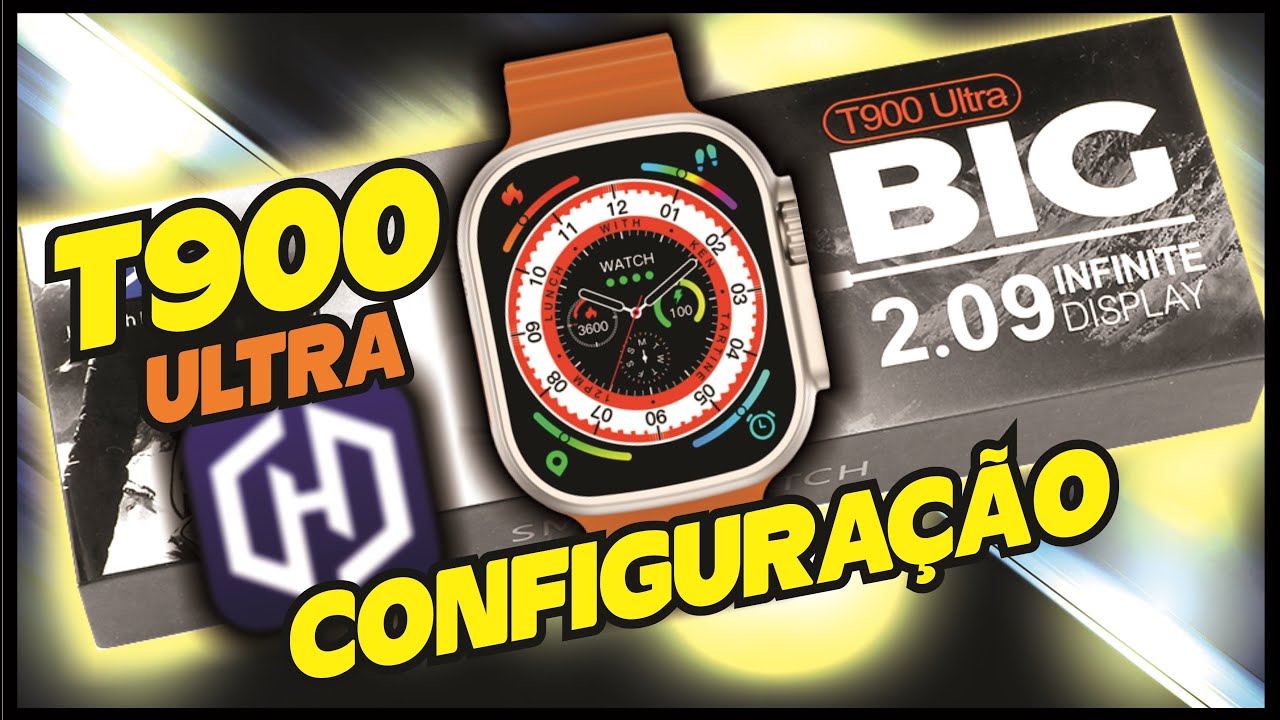 Como Configurar e Sincronizar SMARTWATCH T900 ULTRA BIG - SEM ERROS!