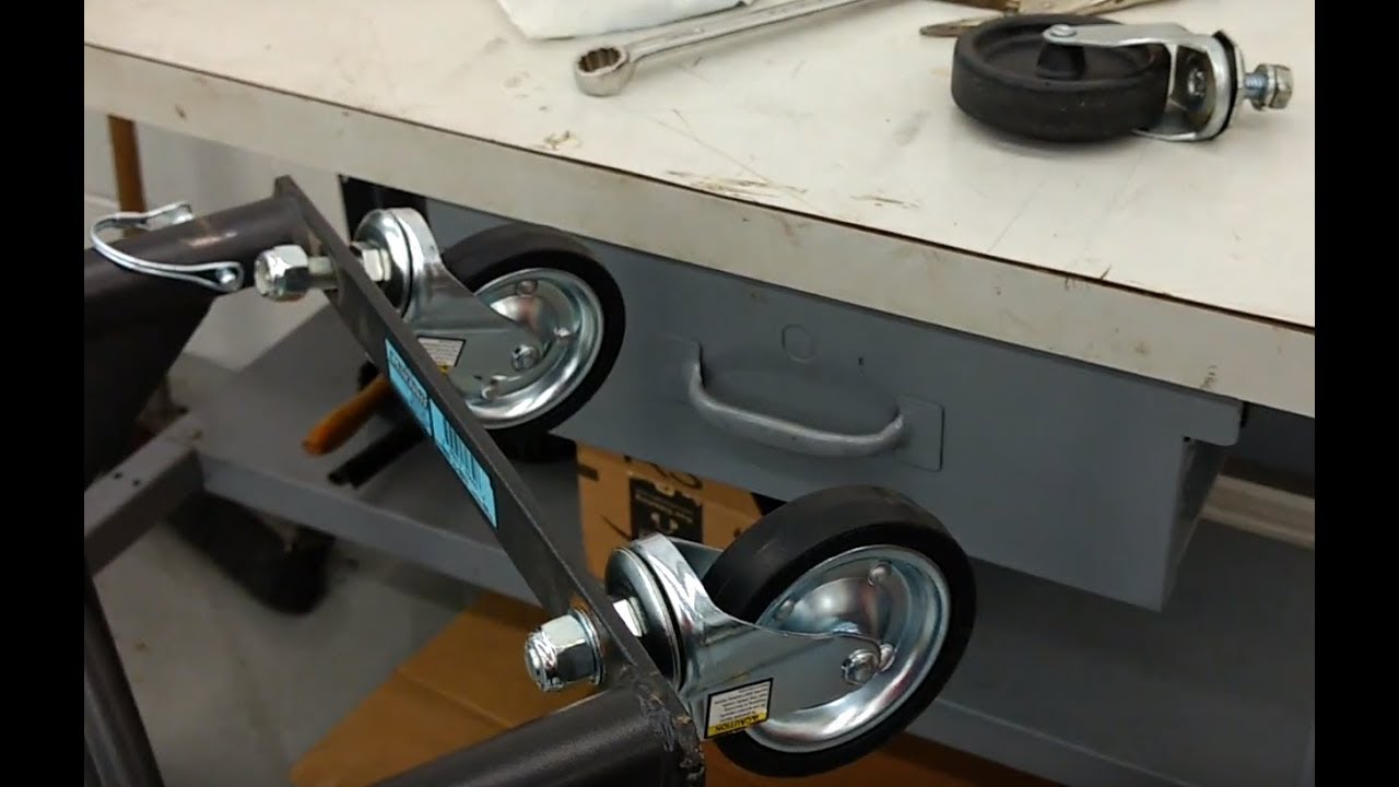 Harbor freight caster wheels review and install