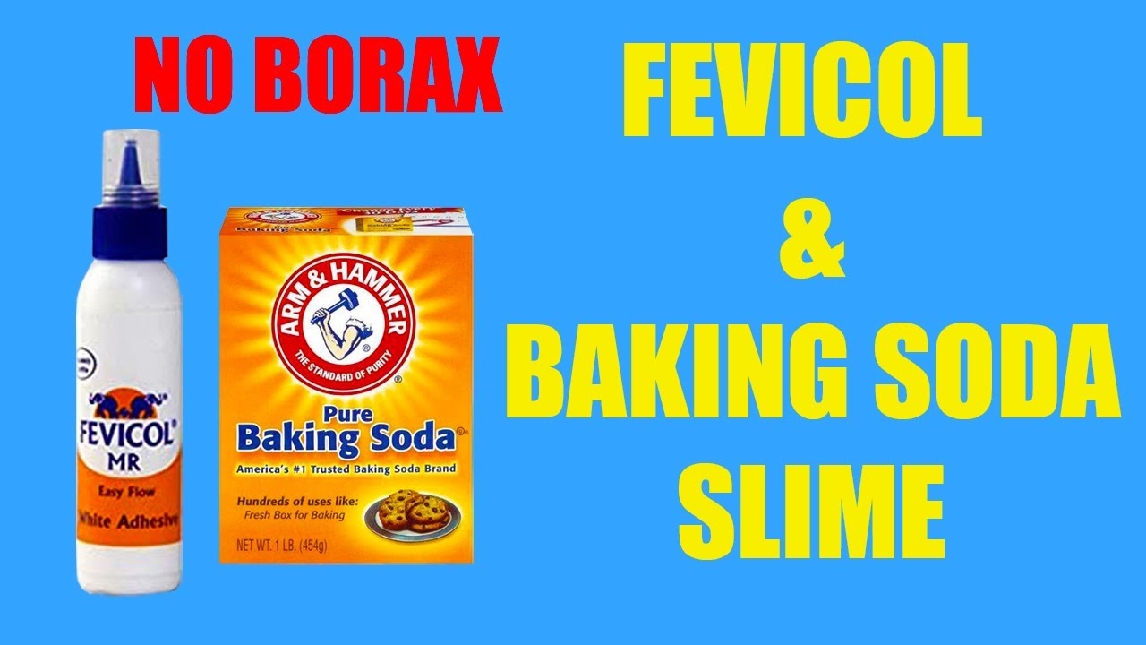 FEVICOL & BAKING SODA SLIME I HOW TO MAKE SLIME WITH FEVICOL AND BAKING SODA I NO BORAX RECIPE
