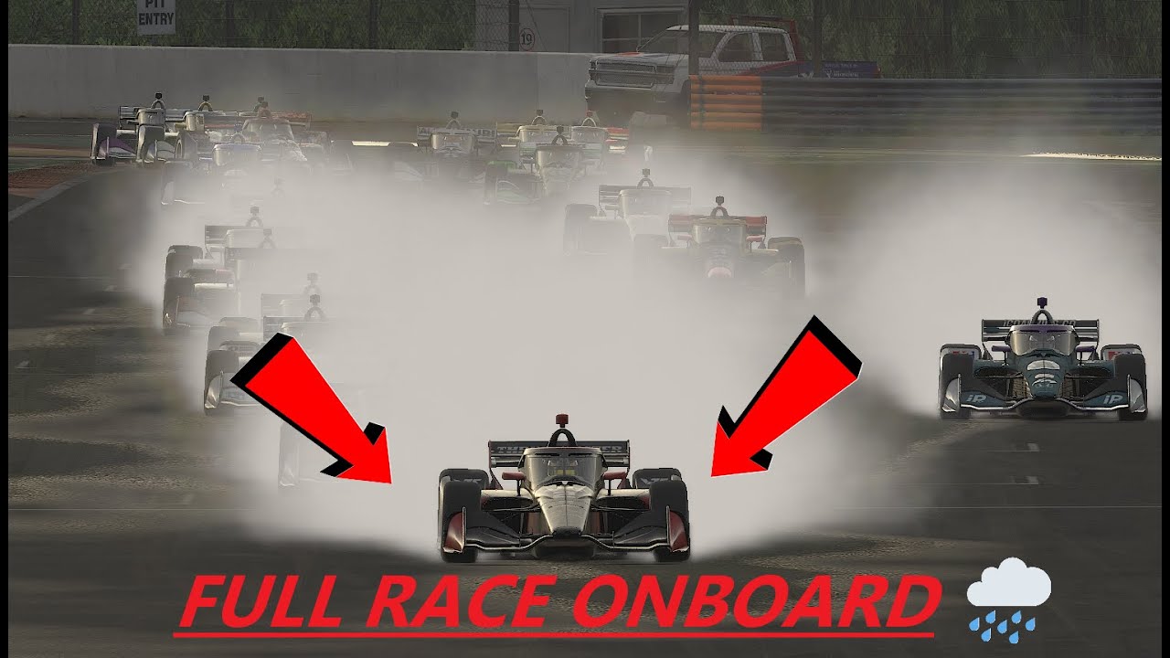 iRacing IndyCar Open Series - TOP SPLIT Race @ Spa - 4818 SOF - Full Wet Race Onboard