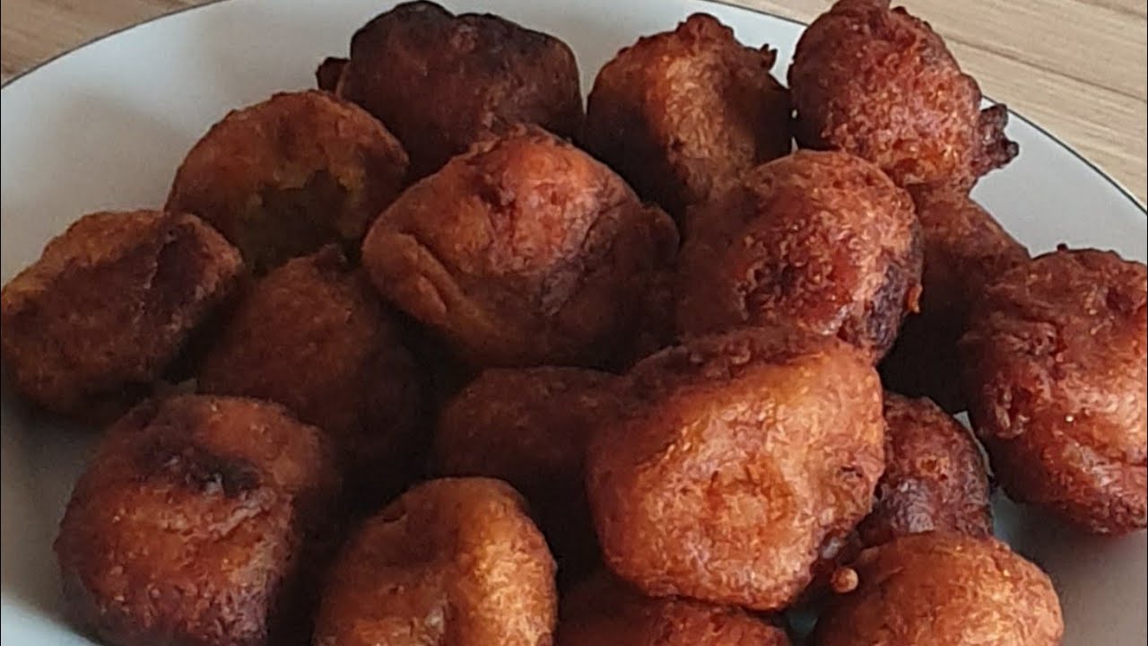 Beignets de maïs 🌽  à la banane mûre