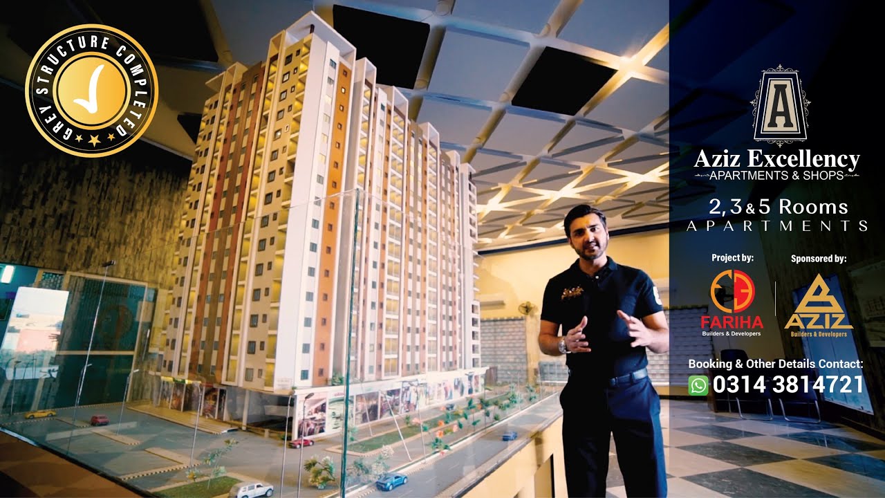 Aziz Excellency - 𝟐, 𝟑 & 𝟓 𝐑𝐨𝐨𝐦𝐬 Apartments