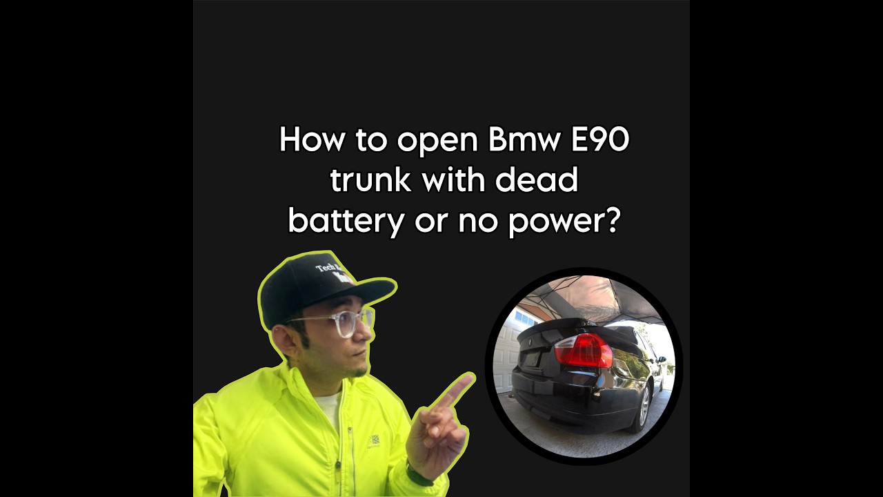 How to open e90 Trunk with dead battery or no power? Sponsored by Tech Review