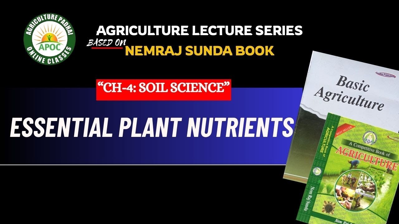 Soil Science | Essential plant nutrient | Nemraj Sunda Book Series