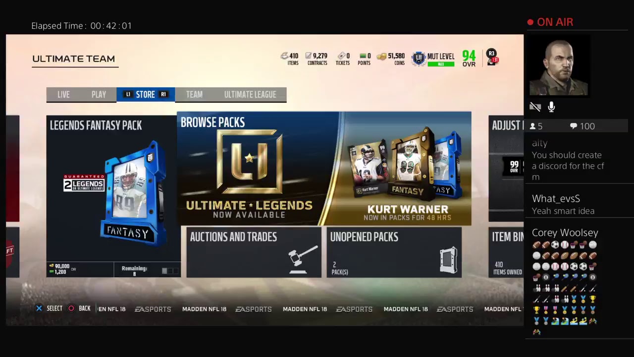MUT 18 Giveaway talk AND Fan Appreciation solos