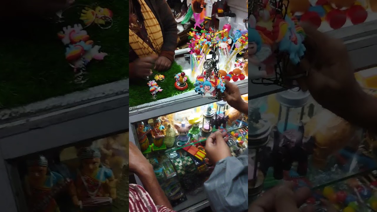 Wooden toys stand