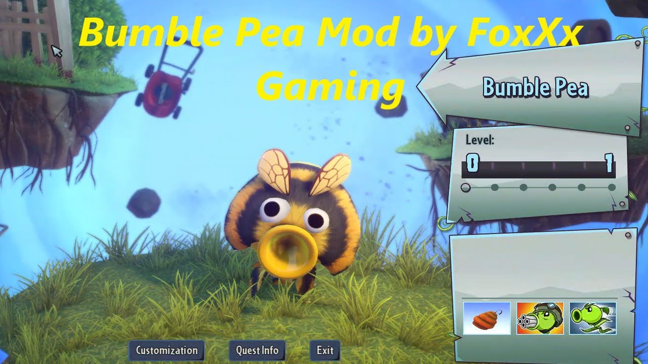 Plants vs. Zombies Garden Warfare 2: Bumble Pea Mod by FoxXx Gaming