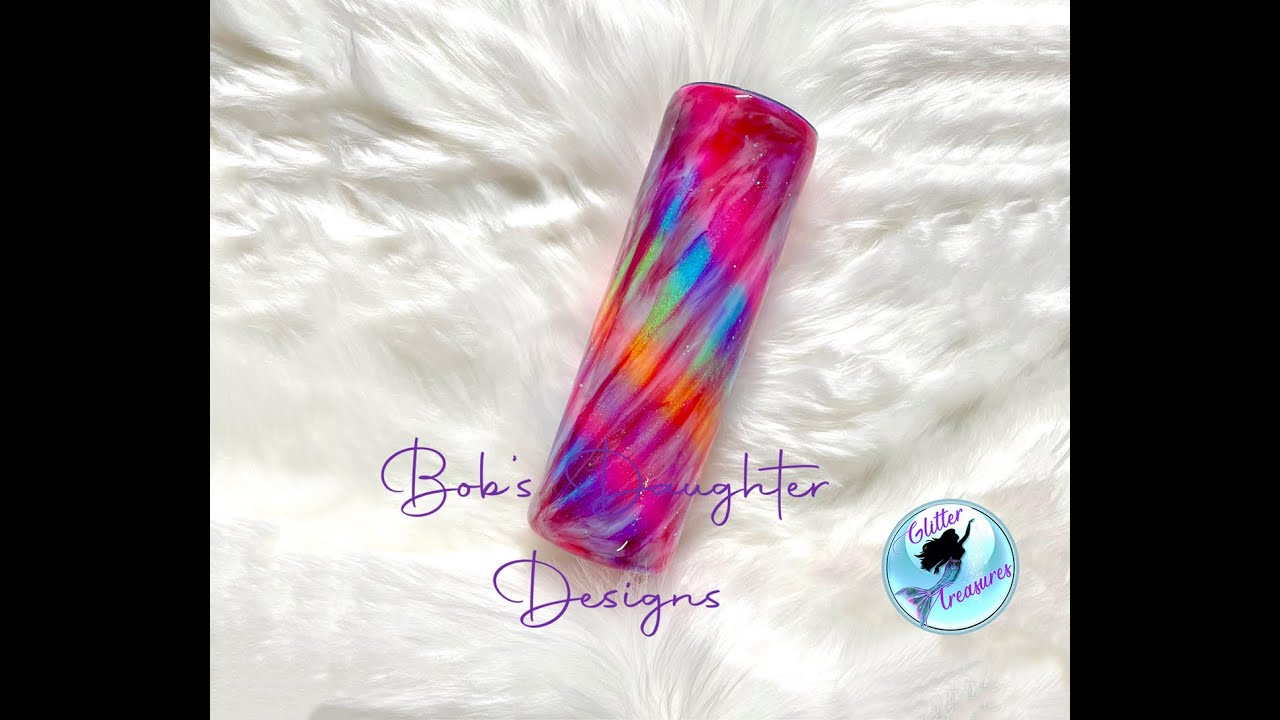 Tie Dye Tumbler Tutorial - Key Tip at 7:20.