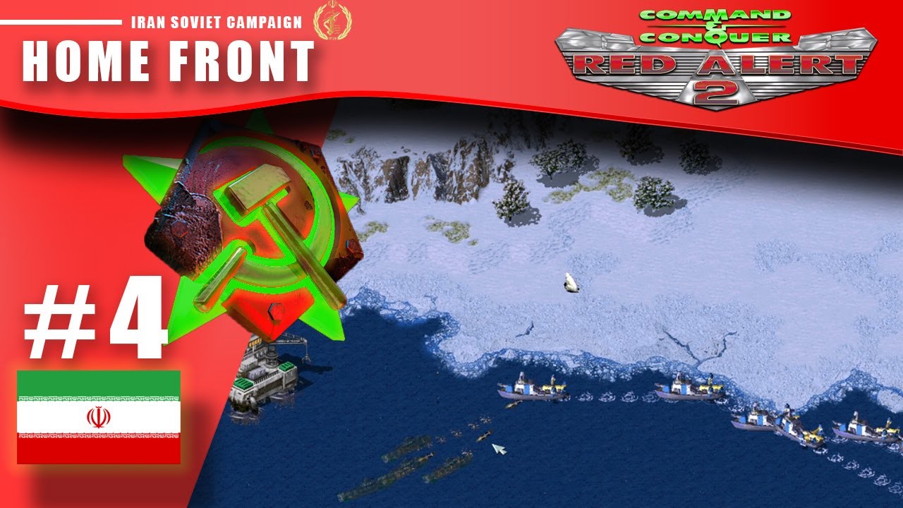 USSR USES IRANIAN FORCES TO DEFEND FROM KOREAN NAVY! Red alert 2 2025 | Soviet Mission 4: Home Front