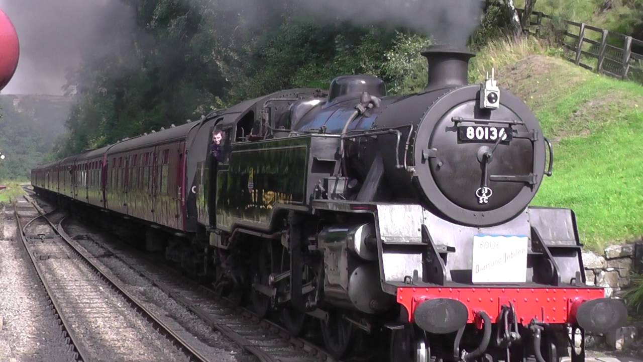 BR Standard 4MT 2-6-4T 80136 Returns on the North Yorkshire Moors Railway - 27/08/2016