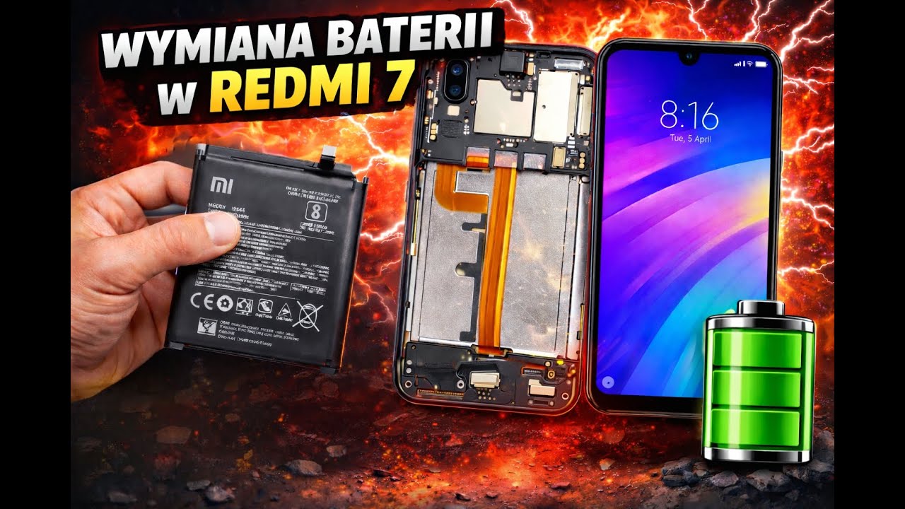 Wymiana baterii w Redmi 7