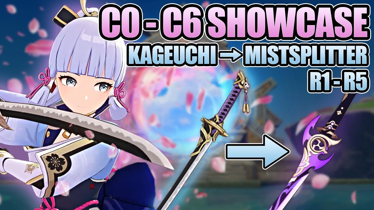 AYAKA - THE ASCENSION - C0 → C6 Transformation Showcase | Genshin Impact