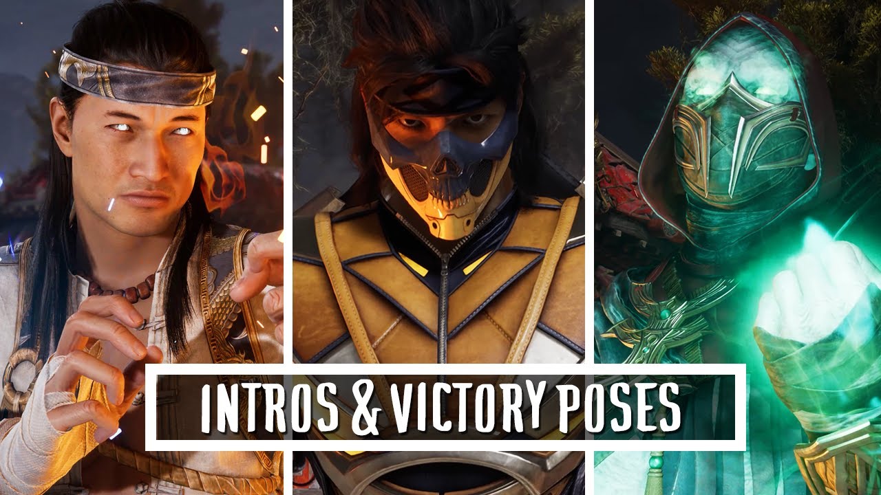 Mortal Kombat 1 – All Main Charaters Intros & Victory Poses - 4k 60FPS Mode
