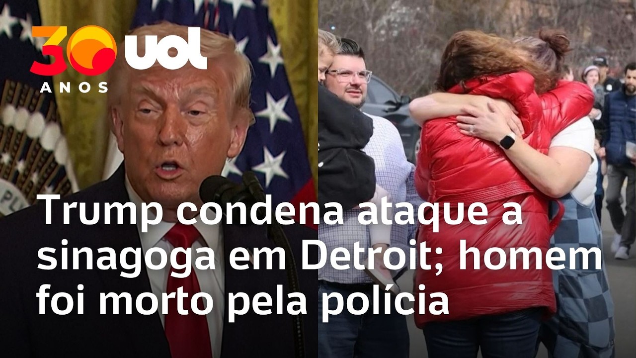 Trump lamenta ataque a sinagoga no Michigan; suspeito &eacute; morto pela pol&iacute;cia
