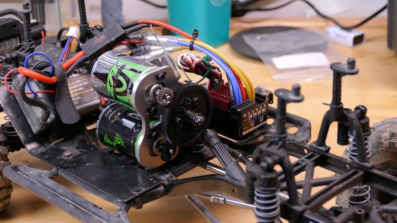 RC на верстаке: двухмоторное крепление Level3-RC для Axial SCX10