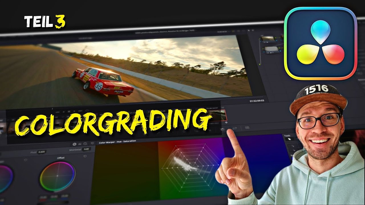 DAVINCI RESOLVE 18 // Colorgrading, Masking, Tracking - TEIL 3