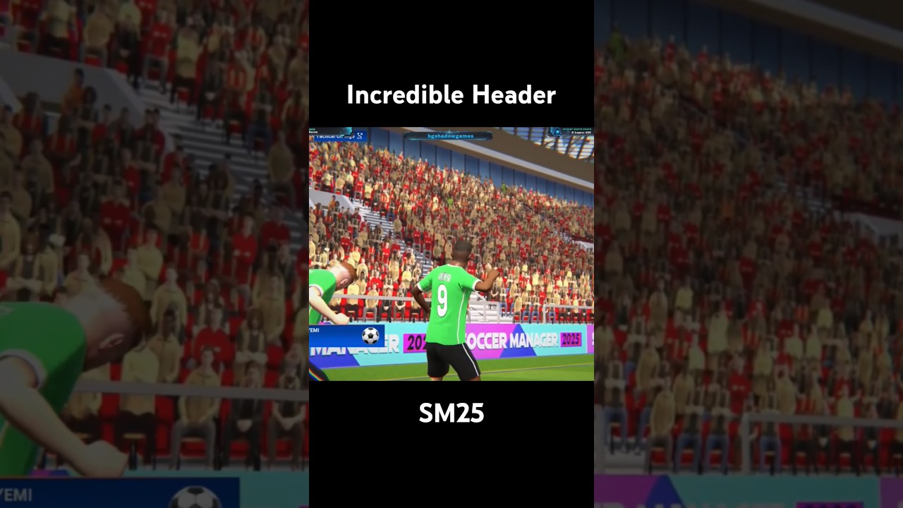 Unbelievable Header In SM25 😁 #sm25 #fm25 #shorts