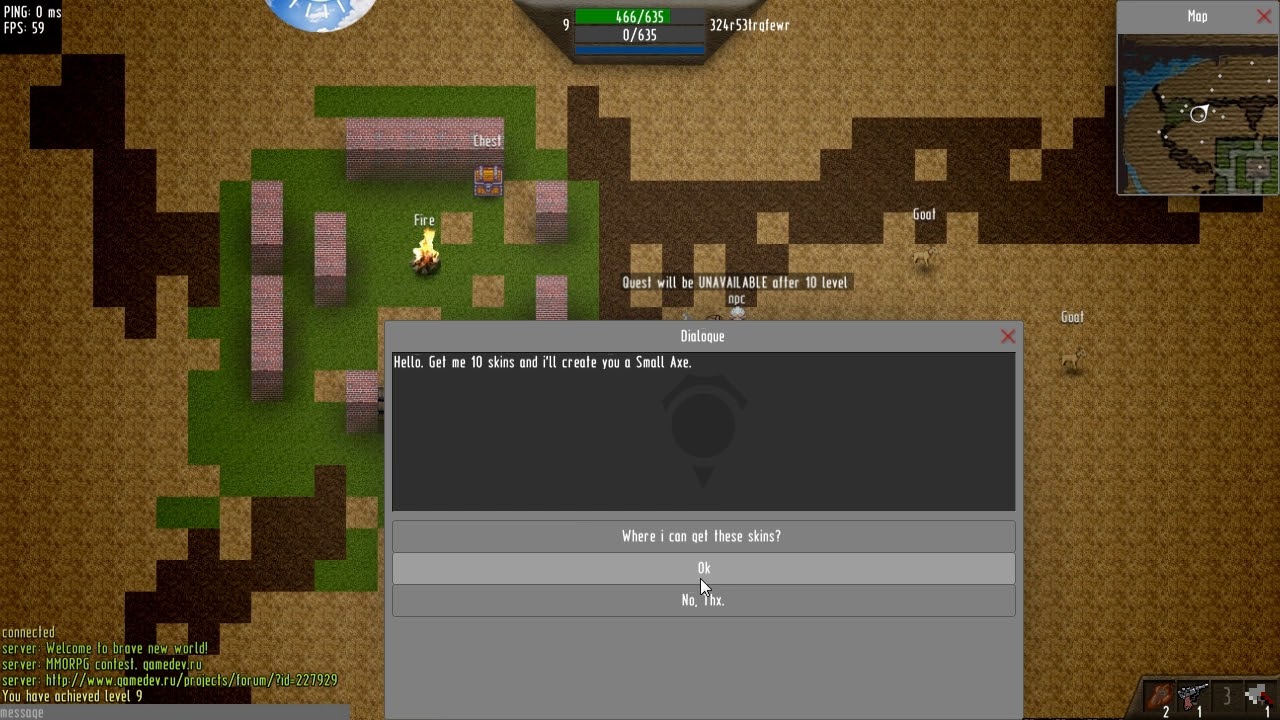 MMORPG DEV: Quests and dialogues system