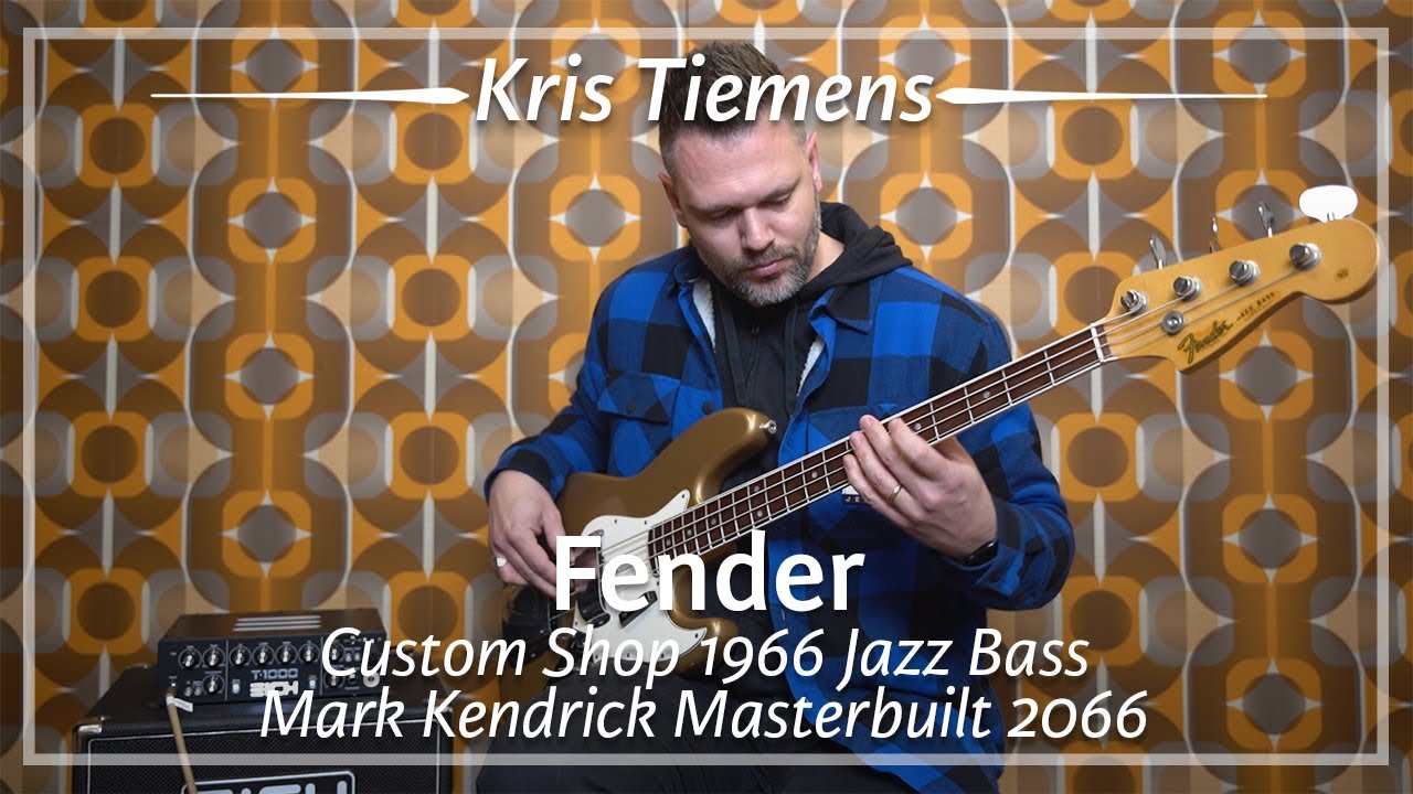 Fender Custom Shop 1966 Jazz Bass Mark Kendrick Masterbuilt 2006 played by Kris Tiemens | Demo