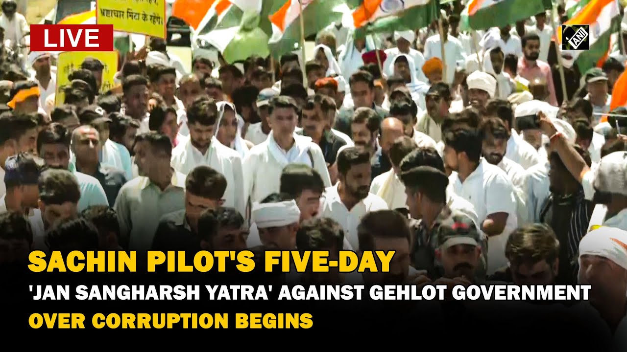 Sachin Pilot's five-day 'Jan Sangharsh Yatra' against Gehlot Government over corruption begins