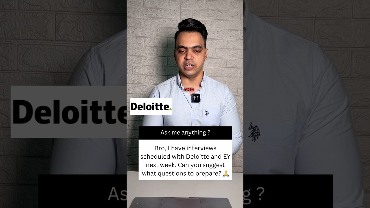 Big 4 interview questions for freshers🚀