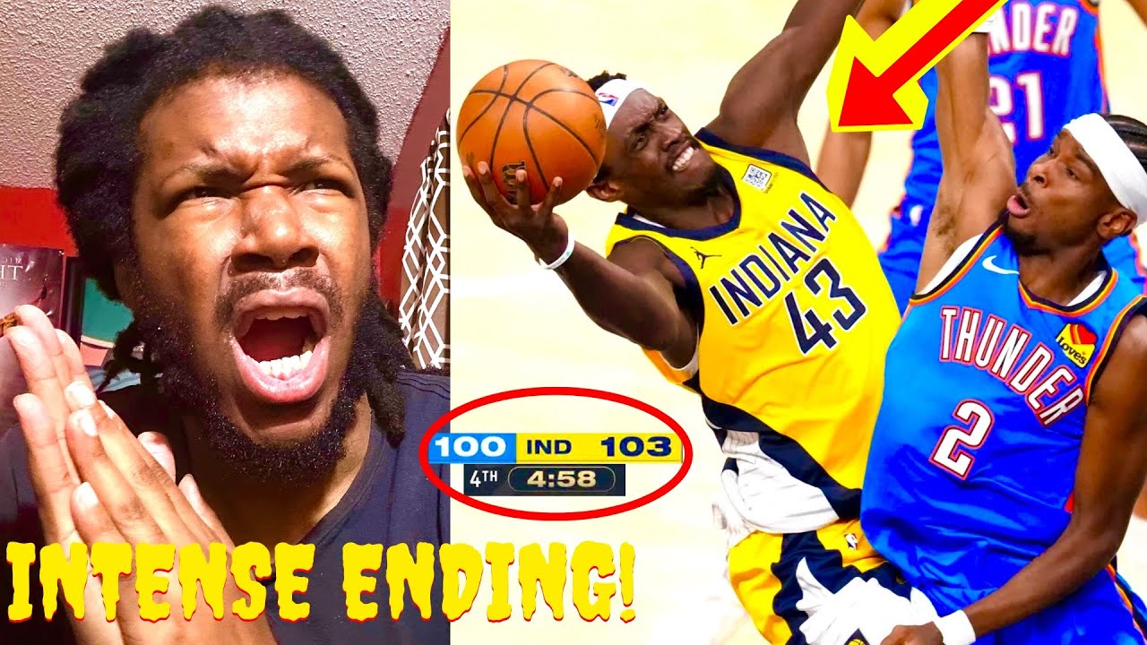 THESE LAST 4 MINUTES WAS HELLA INTENSE! PACERS VS THUNDER NBA FINALS GAME 3 HIGHLIGHTS REACTION 2025