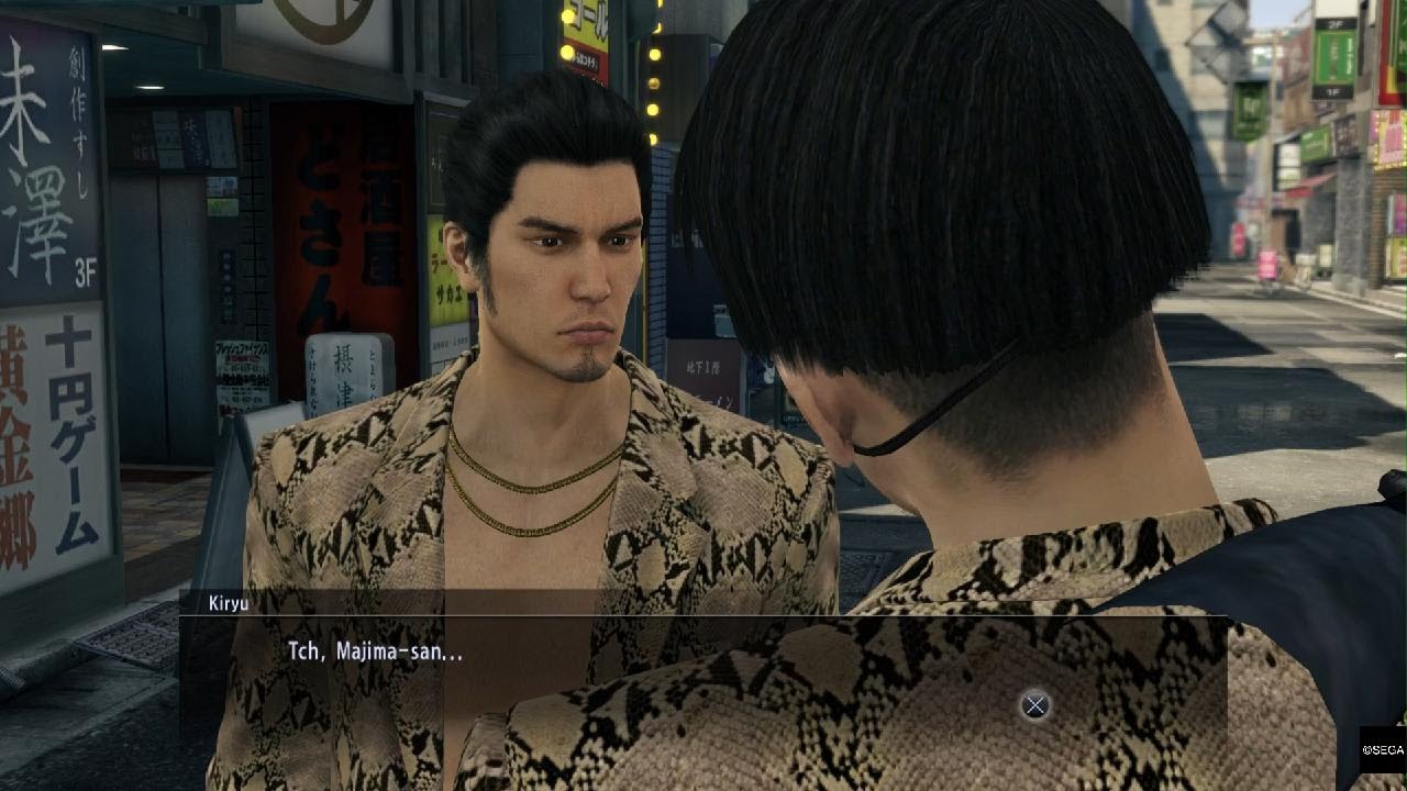 Kiryu steals Majima's drip