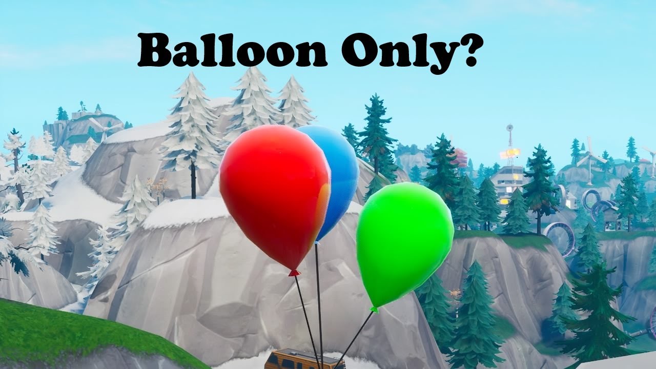 Balloon Only Challenge In Fortnite 2025!